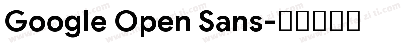 Google Open Sans字体转换